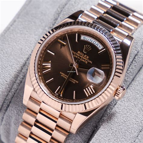 rolex day date 40 rose gold fake|Rolex Day-Date 40mm price.